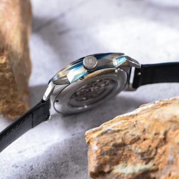 Đồng Hồ Nam Briston Streamliner Skeleton Acetate 201042.SA.BL.1.CH Màu Xanh Đen