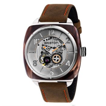 Đồng Hồ Nam Briston Streamliner Skeleton Acetate 201042.SA.BR.2.BR Màu Nâu