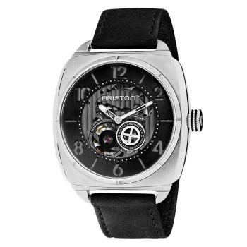 Đồng Hồ Nam Briston Streamliner Skeleton Acier 201042.S.SK.1.CH Màu Đen Bạc