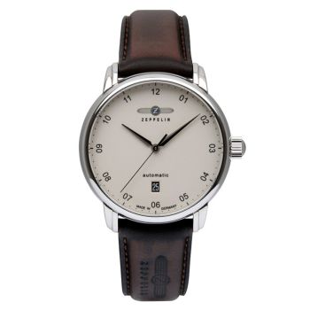 Đồng Hồ Nam Zeppelin New Captain's Line 86525 Màu Bạc Nâu