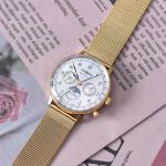 Đồng Hồ Nữ Zeppelin LZ 129 Hindenburg Moonphase 7039M1 Màu Vàng