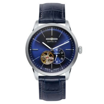 Đồng Hồ Nam Zeppelin Flatline 73643 Màu Xanh Bạc