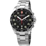Đồng Hồ Nam Victorinox Fieldforce Chronograph Quartz Black Dial 241855 Màu Bạc Đen
