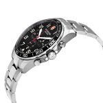 Đồng Hồ Nam Victorinox Fieldforce Chronograph Quartz Black Dial 241855 Màu Bạc Đen