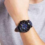 Đồng Hồ Nam Fossil Grant Dây Da FS5061IE Màu Xanh Dương