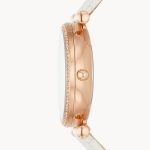 Đồng Hồ Nữ Fossil Carlie ES5187 Dây Da Màu Trắng