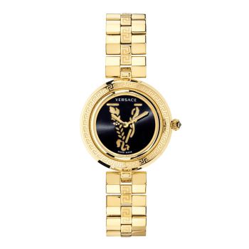 Đồng Hồ Nữ Versace Virtus Infinity Vez400521 Black Dial Gold Màu Vàng