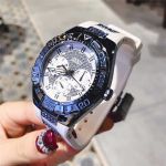 Đồng Hồ Nữ Guess White Silicone Strap Women's Watch 40mm U0653L2 Màu Trắng Xanh