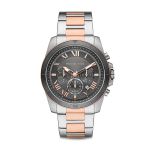 Đồng Hồ Nam Michael Kors MK Alek Chronograph Two-Tone Stainless Steel Watch MK8902 Màu Bạc - Vàng Hồng