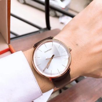 Đồng Hồ Nam Calvin Klein High Noon K8M216G6 Màu Nâu