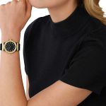 Đồng Hồ Nữ Michael Kors Lennox MK7281 Màu Đen Vàng