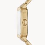 Đồng Hồ Nam Fossil Inscription Three-Hand Date Gold-Tone Stainless Steel FS5932 Màu Vàng Đen