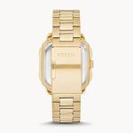 Đồng Hồ Nam Fossil Inscription Three-Hand Date Gold-Tone Stainless Steel FS5932 Màu Vàng Đen