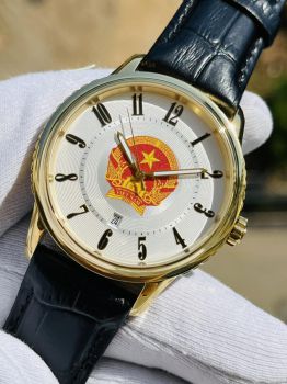 Đồng hồ Quốc huy Việt Nam 252VN126 vàng tươi