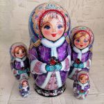 Búp bê Nga Matroska - 5 Em bé mùa đông