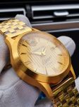 Đồng hồ chữ ký thổng thống mặt vàng ươm 25229DKL 2 dây kim loại và dây da