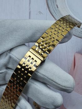 DAY23 dây kim loại đồng hồ màu vàng thép size 20( Đầy đủ các size)