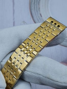 DAY23 dây kim loại đồng hồ màu vàng thép size 20( Đầy đủ các size)