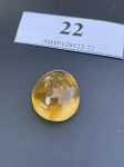 Mặt dây chuyền Hổ Phách Nga Nga vàng cam nguyên bản MHP120122-22
