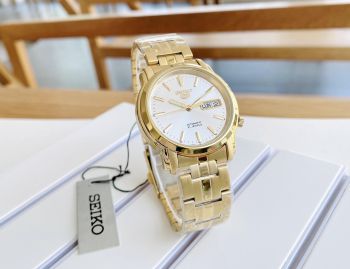 Đồng hồ Seiko 5 AUTOMATIC MEN'S WATCH FULL GOLD #SNKK74K1