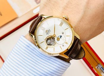 Đồng hồ Orient Sun Moon Gen 4 Open Heart RA-AS0010S10B / RA-AS0010S30B / RA-AS0010S00C Chính Hãng Nhật Bản