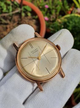 Đồng hồ cổ Poljot 29 jewels automatic vàng đúc nguyên khối 583