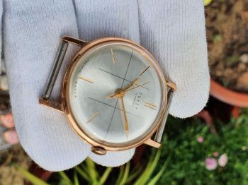 Đồng hồ cổ Poljot 29 jewels automatic vàng đúc nguyên khối 583 vĩ tuyến