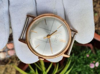 Đồng hồ cổ Poljot 29 jewels automatic vàng đúc nguyên khối 583 vĩ tuyến