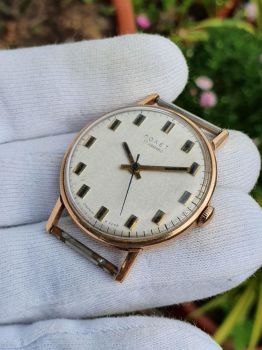 Đồng hồ cổ Poljot 17 jewels hạt mưa rơi vàng đúc 583