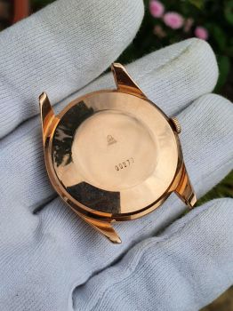 Đồng hồ cổ Poljot 29 jewels vàng đúc 583 lịch lúp đỏ automatic