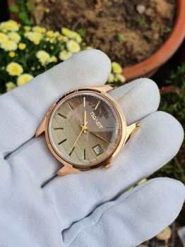 Đồng hồ Poljot 23 chân kính ruộng bậc thang vàng đúc nguyên khối automatic