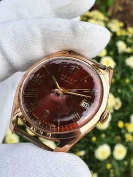 Đồng hồ Poljot 23 đỏ huyết siêu đẹp vàng đúc nguyên khối automatic