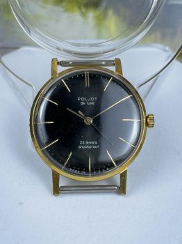 Đồng hồ Poljot 23 jewels mặt đen bao công máy vàng 2209