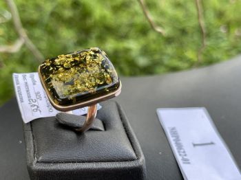 Nhẫn đá hổ phách Baltic NHP040622-01