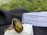 Nhẫn hổ phách Baltic tự nhiên NHP120622-01