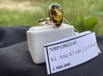 Nhẫn hổ phách Baltic tự nhiên NHP120622-01