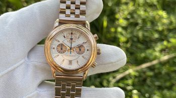 Đồng hồ Nga President 43329021 DKL 3 núm 5 kim huyền thoại 2 dây kim loại và dây da