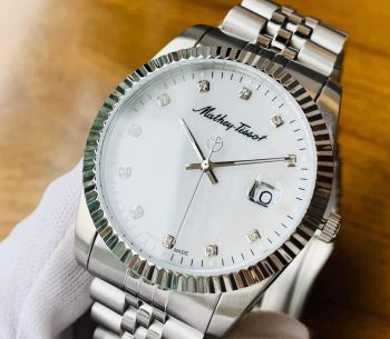 Đồng hồ Mathey Tissot H710AI Rolly II Crystal Sliver Dial Mens