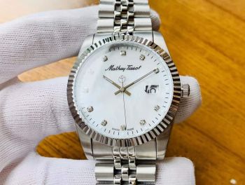 Đồng hồ Mathey Tissot H710AI Rolly II Crystal Sliver Dial Mens