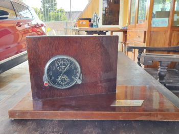 Đồng hồ để bàn cổ hàng không máy bay Liên Xô cót 5 ngày, bấm giờ thể thao 1975