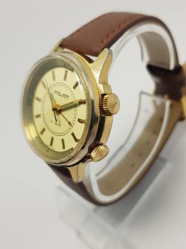 Poljot Watches 18 jewels chuông reo tê tái bọc vàng Liên Xô