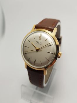 Russian Watch Poljot 17 jewels CCCP bọc vàng Au20