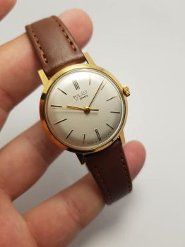 Russian Watch Poljot 17 jewels CCCP bọc vàng Au20