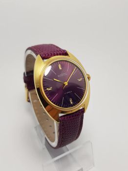 Vostok Watches Đồng hồ cổ Liên Xô bọc vàng máy cơ cót 2409A