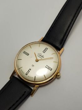 Đồng hồ Slava siêu đẹp độc hiếm 17 jewels cơ lên giây bọc vàng Au20