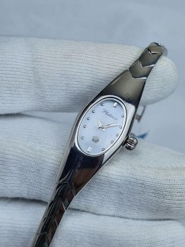 Đồng hồ bạc đúc nữ nguyên khối Platinor watch 252143