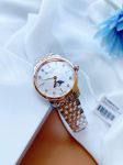 Frederique Constant Moonphase Slimline Mother of Pearl Demi Rose Ladies Watch FC-206MPWD1S2B