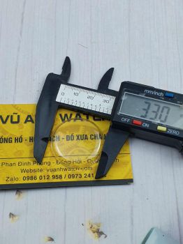 Mặt kính mica đồng hồ Nga Liên Xô size 33mm