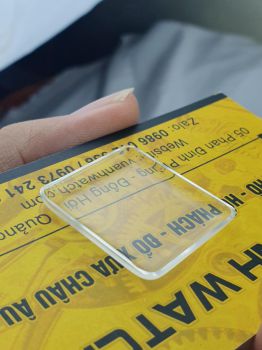 Mặt kính mica vuông size 26x28 đồng hồ Nga Liên Xô