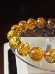 Vòng hổ phách mix vàng mật ong và vàng cam VHP301222-03